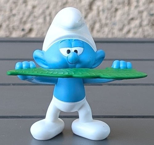 Figurine schtroumpf gourmand - figurine,