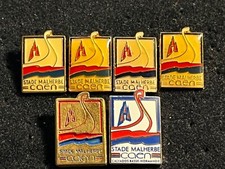 e 6 PIN PINS  FOOTBALL SOCCER FOOT CAEN TOUS DIFFERENTS