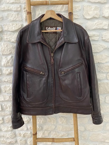 Blouson bomber en cuir - /,