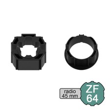 Kit adaptateur pour moteur de volet roulant radio Ø 45 mm dans tube ZF Ø 64 mm