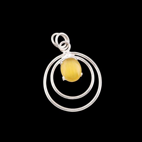 Pendentif charm œil chat - pendentif,