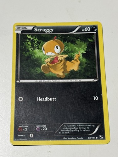 Pokemon tcg scraggy 114 - tcg,
