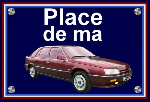 Plaque place ma - place, renault