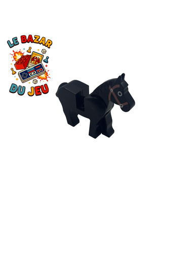 Lego cheval noir - cheval,