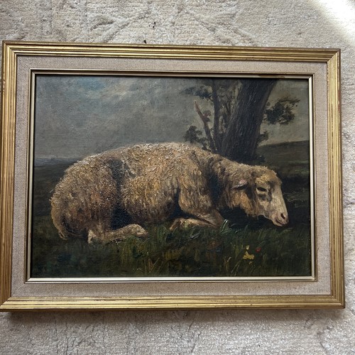 Huile sur toile ancienne - , –