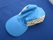 Casquette publicitaire Pompe à essence ESSO bleu blanc rouge coton taille M 1960