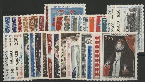 Timbre monaco année complète - timbre,