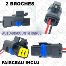 KIT DE REPARATION CAPTEUR SONDE CONNECTEUR FICHE FAISCEAU PRISE  2 FILS CABLES