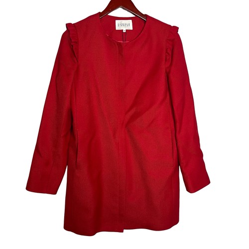 Claudie pierlot red collarless - claudie,