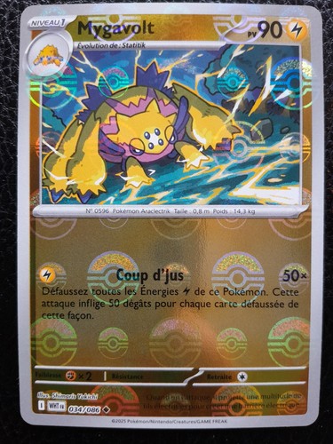 Carte pokémon mygavolt - carte,