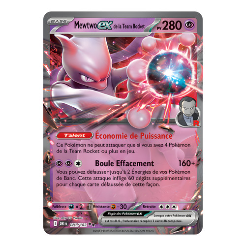 Mewtwo team rocket 081 - ex,