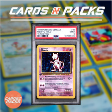 Carte Pokemon Mewtu 10/102 HOLO Set de Base Edition 1 Allemand Allemand PSA 9 ???