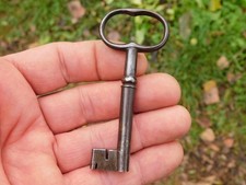 82mm Ancienne Clé canon creux,XVIII,Clef creuse,Forgé,Cadenas,Serrure de Meuble