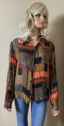 Chemise chemisier patchwork