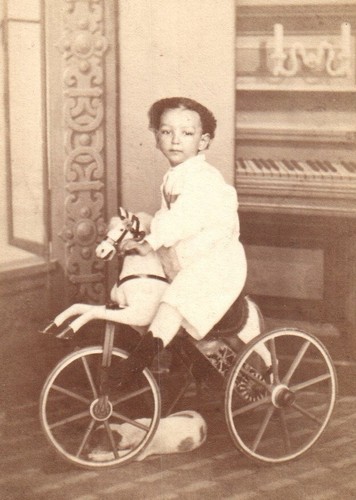 Cdv 1865 enfant sur cheval - 1865,