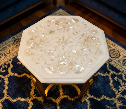 Marble table top inlay - table,