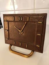 pendulette Bayard cuir sellier