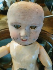 SUPERBE et rare jouet Poupée Ancienne En Carton Bouilli 