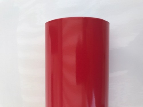 Film vinyle rouge brillant