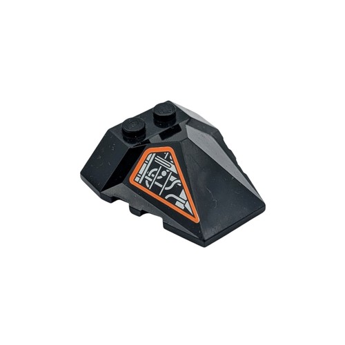 Lego noir orange wedge - lego, noir/orange