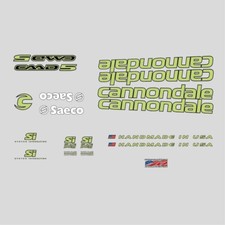 Cadre De Vélo Cannondale CAAD 5 Autocollants - Decals : Vert. N.11