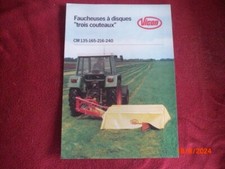 BROCHURE   PUBLICITAIRE    FAUCHEUSES A DISQUES  VICON CM 135 - 165 - 216 - 240