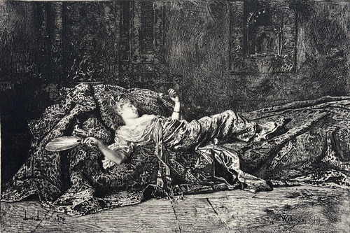 Repos curiosa gravure - curiosa, eau