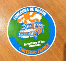 SIMCA 1100 CHRYSLER MATRA autocollant sticker aufkleber adesivo vintage 70’s