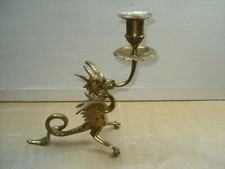 Bougeoir /Pied de Lampe en Bronze Griffon CHIMÈRE
