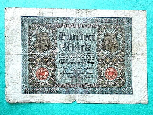 Ancien billet allemand - ancien, 100