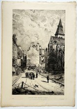 PARIS - Lucien GAUTIER - "L'Eglise Saint Médard à Paris (Rue MOUFFETARD)".