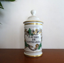 Pot pharmacie porcelaine