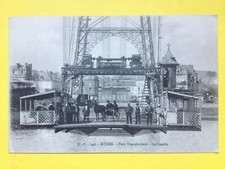 cpa FRANCE ROUEN Seine Maritime PONT TRANSBORDEUR La NACELLE Transporter Bridge