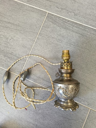 Ancien pied lampe a - ancien,