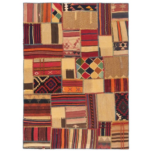 Kelim patchwork tapis perse - patchwork,