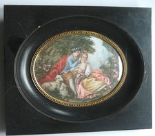 SCENE ROMANTIQUE PEINTURE