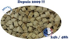 Tubifex lyophilisés Nourriture en Cube aquarium poissons de fond / carnivore