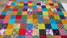 Couvre lit indien patchwork - indien,