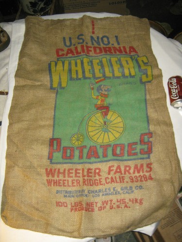 Antique textile burlap - #,