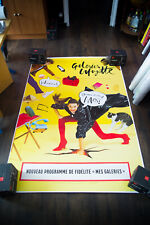FRENCH GALERIES LAFAYETTE C  Large French Vintage Advertising Poster Original