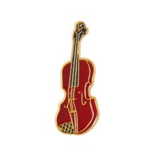 Pin's Violon marron