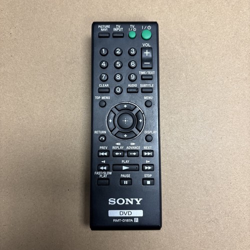 Sony rmt d187a - rmt-d187a, remote