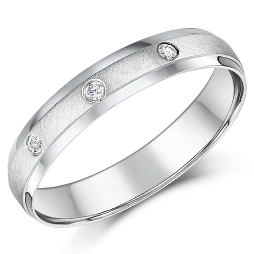 9ct blanc diamant - diamant, bague