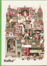 KAFKA  carte  postale   ECRIVAIN /  Zamek de Jan Vajda