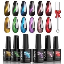 Vernis Semi Permanent Magnétique 9D Cat Eye Vernis à Ongles Gel UV Nail Gel P...