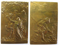 Belgique Médaille en Bronze Exposition Gand 1913 Comité français par Grégoire
