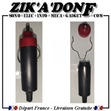 Prise fiche mâle allume cigare à souder