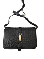 Authentique Sac Crocodile Noir