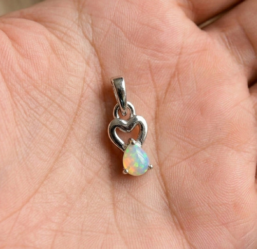 Pendentif opale naturelle - opale,