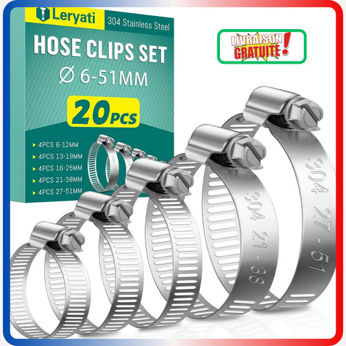 Colliers serrage inox - colliers,